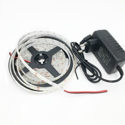 12V SMD2835 LED Strip White PCB 60LED Waterproof+2A Adaptor